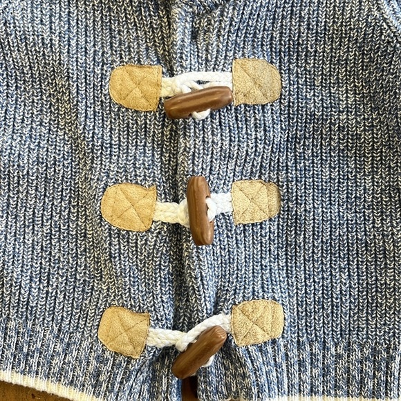Janie and jack marked blue toggle sweater - Picture 2 of 5